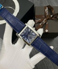 Đồng hồ Cartier MC dial Xanh Navy F1 size 35mm