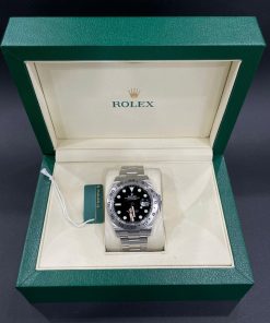 Đồng hồ nam Rolex Explorer II Replica cao cấp mặt đen 42mm