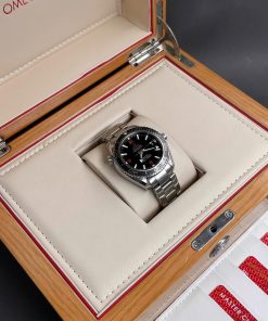 Đồng hồ nam Omega Seamaster Planet Ocean Replica cao cấp Mặt đen 42mm