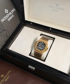 Đồng hồ nam Patek Philippe Nautilus 5712 Replica cao cấp Mạ vàng 18k 40mm