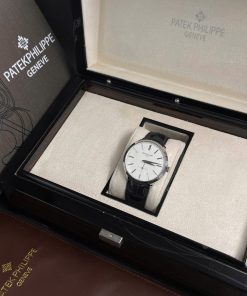 Đồng hồ nam Patek Philippe Calatrava 5196 Replica cao cấp Mặt trắng 39mm