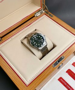 Đồng hồ nam Omega Seamaster Replica cao cấp Mặt xanh lá 42mm