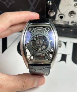 Đồng hồ Franck Muller Grand Central Tourbillon Replica Bản thép 45mm