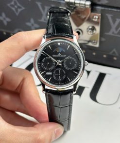 Đồng hồ Jaeger LeCoultre Master Ultra Thin Perpetual Replica cao cấp Mặt đen 39mm