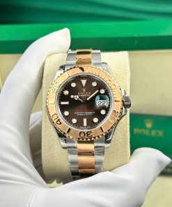 Đồng hồ nam Rolex Yacht Master Replica cao cấp Mặt Nâu 40mm