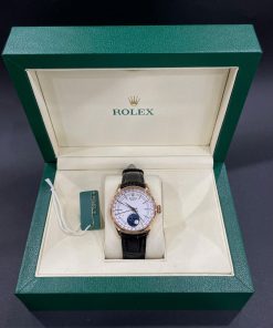 Đồng Hồ Rolex Cellini Moonphase Replica Cao Cấp 39mm