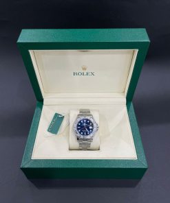 Đồng hồ nam Rolex Yacht Master Replica cao cấp Mặt xanh 37mm