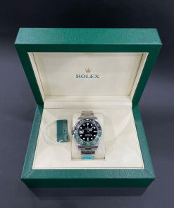 Đồng hồ nam Rolex GMT-Master II Replica cao cấp Benzen xanh lá, đen 40mm