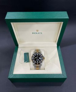 Đồng hồ nam Rolex GMT-Master II Replica cao cấp Demi vàng 40mm