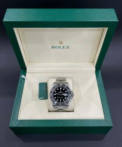 Đồng hồ nam Rolex GMT-Master II Replica cao cấp Benzen xám đen 40mm