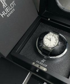 Đồng hồ nam Hublot Classic Fushion Replica cao cấp Mặt trắng Niềng thép 42/38mm