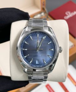 Đồng Hồ Omega Seamaster Aqua Terra Replica cao cấp Mặt xanh 41,5mm
