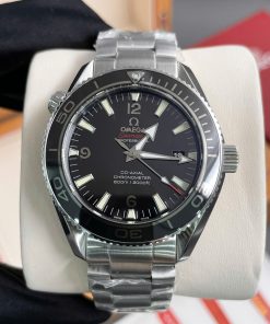 Đồng hồ nam Omega Seamaster Planet Ocean Replica cao cấp Mặt đen 42mm